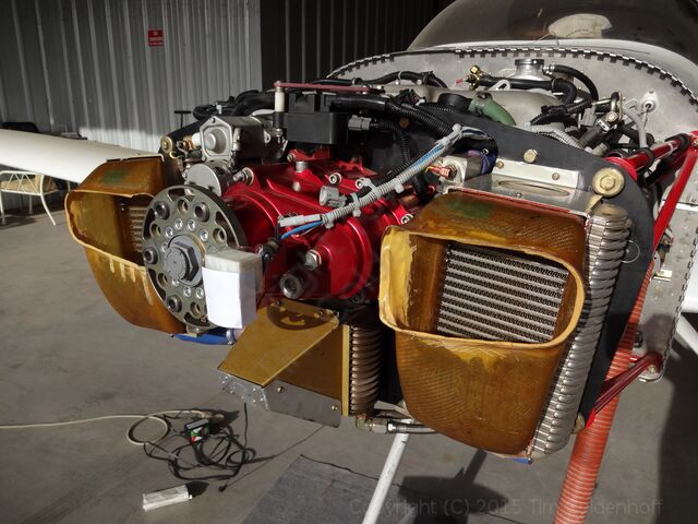 Complete radiator installation and reassembly of gearbox